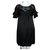 Temperley London Kleid aus Seide und Spitze Schwarz  ref.147575