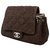 Chanel Vintage Shoulder Bag Brown Tweed  ref.147909