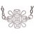 Chanel Rhinestone Necklace Silvery  ref.148328