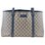Gucci Sherry Line GG-Einkaufstasche Blau Leinwand  ref.148473