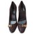 Gucci Heels Brown Suede Leather  ref.148804
