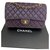 Classique Chanel Timeless Cuir Violet  ref.148849
