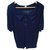 Hermès Tops Marineblau Viskose Elasthan  ref.148996