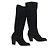 Geox Botas vaqueras de ante negras