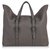 Gucci Gray Leather Grand Prix Weekend Duffel Bag Grey  ref.149071