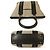 Thomas Burberry Burberry Beige / Grey Canvas & Black Leather Trim Handtasche Tote Große Einkaufstasche - Ansicht 3