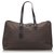 Fendi Black Zucchino Canvas Travel Bag Leather Cloth Cloth  ref.149232