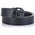 Cinturón Gucci de cuero negro GG  ref.149247