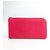 Céline Cartera larga multifuncional de cuero rosa Celine Becerro  ref.149270