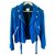 Club Monaco Biker jackets Blue Nubuck  ref.149314