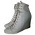 See by Chloé Ankle Boots Beige Eggshell Suede Leather  ref.149357