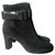 Chie Mihara Ankle Boots Black Leather Deerskin  ref.149359