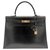 Hermès Hermes Kelly 35 caja de cuero negro  ref.149369