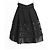 TED BAKER Schwarzer Full Flare mit Spitzenrock. - Ansicht 2