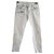 Autre Marque jeans Coton Elasthane Gris Blanc cassé  ref.149655