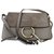 Chloé Faye Small Shoulder Bag Grey Leather  ref.149667