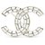 Chanel GRANDE CRISTAL CC Prata Metal  ref.149670