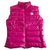 Moncler Ghany Bright Pink Puffer Gillet Vest Tamanho do casaco sem mangas 2 Rosa Poliamida  ref.149709