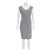 Diane Von Furstenberg Grey Bevin dress Cotton Polyester Viscose Elastane  ref.149837