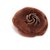 Broche de camelia de terciopelo marrón Chanel Castaño Marrón oscuro Paño  ref.150169