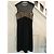 Diane Von Furstenberg Suri Bustierkleid Schwarz Creme Seide Wolle Roh - Ansicht 5