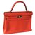 Hermès Kelly 32 Orange Leather  ref.150188