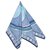 Louis Vuitton Blue Floral Silk Scarf Cloth  ref.150266