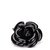 Broche de camelia negra de Chanel Negro Plástico  ref.150319