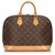 Louis Vuitton Brown Monogram Alma PM Leather Cloth  ref.150332