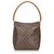 Louis Vuitton Brown Monogram Looping GM Leather Cloth  ref.150500