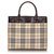 Burberry Brown House Check Canvas Handbag Multiple colors Beige Leather Cloth Cloth  ref.150511