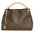 Louis Vuitton ARTSY MM MONOGRAM NEW Brown Leather Cloth Metal  ref.150658