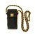Timeless Chanel ZEITLOSER KLASSISCHER SCHWARZER HALTER Golden Leder Metall  ref.150768