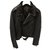 Louis Vuitton Biker jackets Black Leather Fur  ref.150913