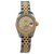 Relógio Rolex "Oyster Perpetual Date" em aço e ouro amarelo, diamantes.  ref.150932