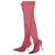 Knife balenciaga thigh boots Pink Cloth  ref.150955