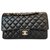Chanel Timeless classic medium lined flap Black Leather  ref.151000