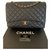 Classique Chanel Maxi Jumbo Cuir Noir  ref.151099