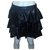 Stella Mc Cartney tiered lined skirt Black Leatherette  ref.151205