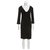 Diane Von Furstenberg Vestido de lana Elena Negro  ref.151225