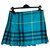 Burberry Skirts Turquoise Cotton  ref.151254