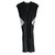 Diane Von Furstenberg Black and silver dress Silvery Rayon  ref.151303