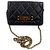 Wallet On Chain Chanel Handbags Navy blue Leather  ref.151343