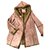 Balmain coat Light brown Synthetic Fur  ref.151381
