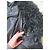 Abrigo de Plumón Balmain Negro con Cuello de Piel de Cordero - vista 10