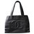 Chanel Handbags Black Leather  ref.151422