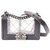 Boy Chanel Handtaschen Grau Leder Kunststoff  ref.151490