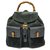 Gucci Bamboo Backpack Black Suede  ref.151508