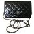 Wallet On Chain Chanel WOC Negro Charol  ref.151564