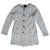 Cynthia Rowley Coats, Outerwear White Grey Polyester Wool  ref.151700